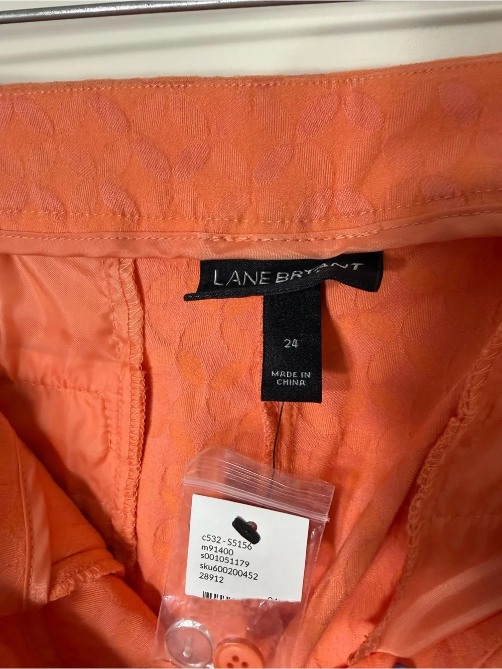 Lane Bryant Coral Madison Ankle Pants Plus Size 24